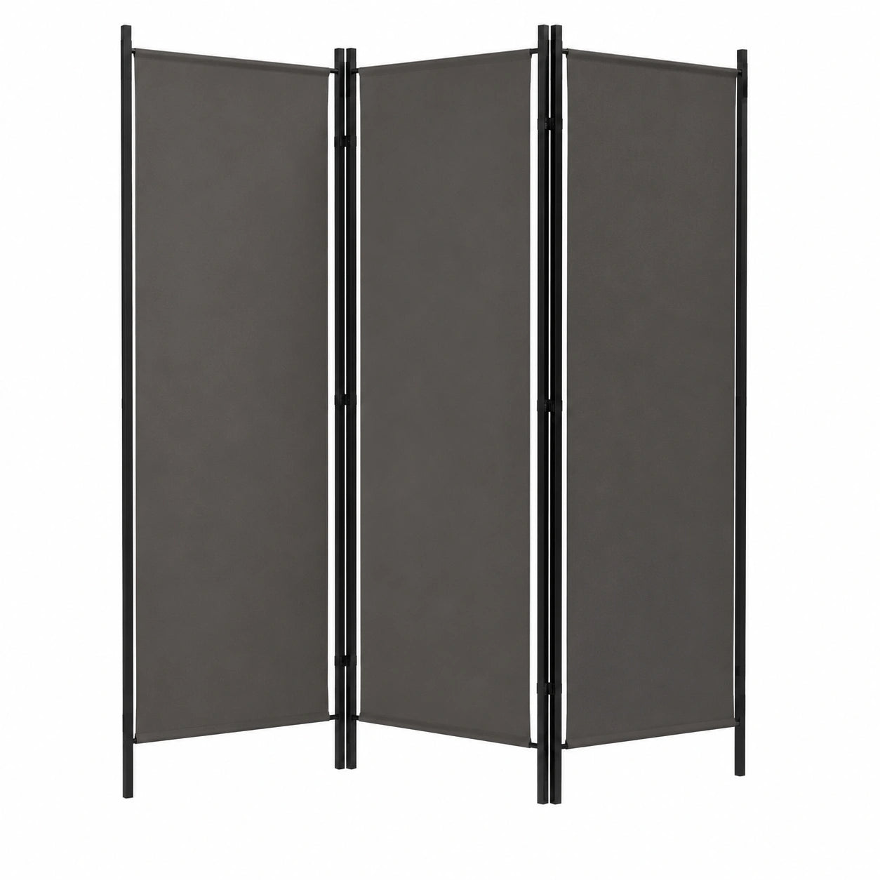 Moderner Raumteiler Paravent Anthrazit - 150x180 cm, Faltbares Design für Wohnzimmer