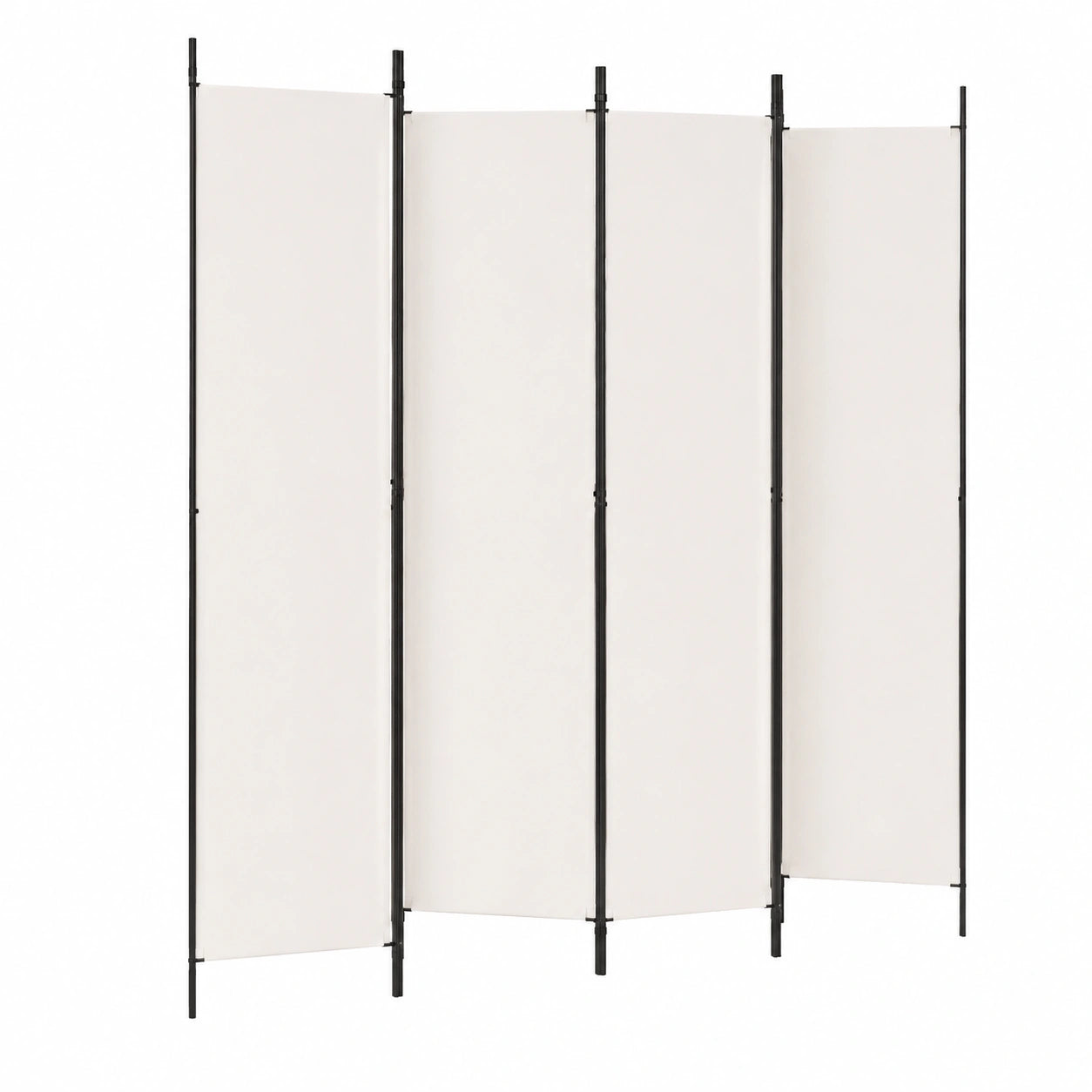 Raumteiler Paravent Weiß 250x220 cm Stoff Langlebig Vielseitig Dekor Trennwand Faltbar Platzsparend Schlafzimmer Privatsphäre