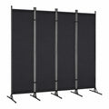 Faltbarer Paravent Sichtschutz, 4-teilig 200x170 cm, für Innen- und Außenbereich