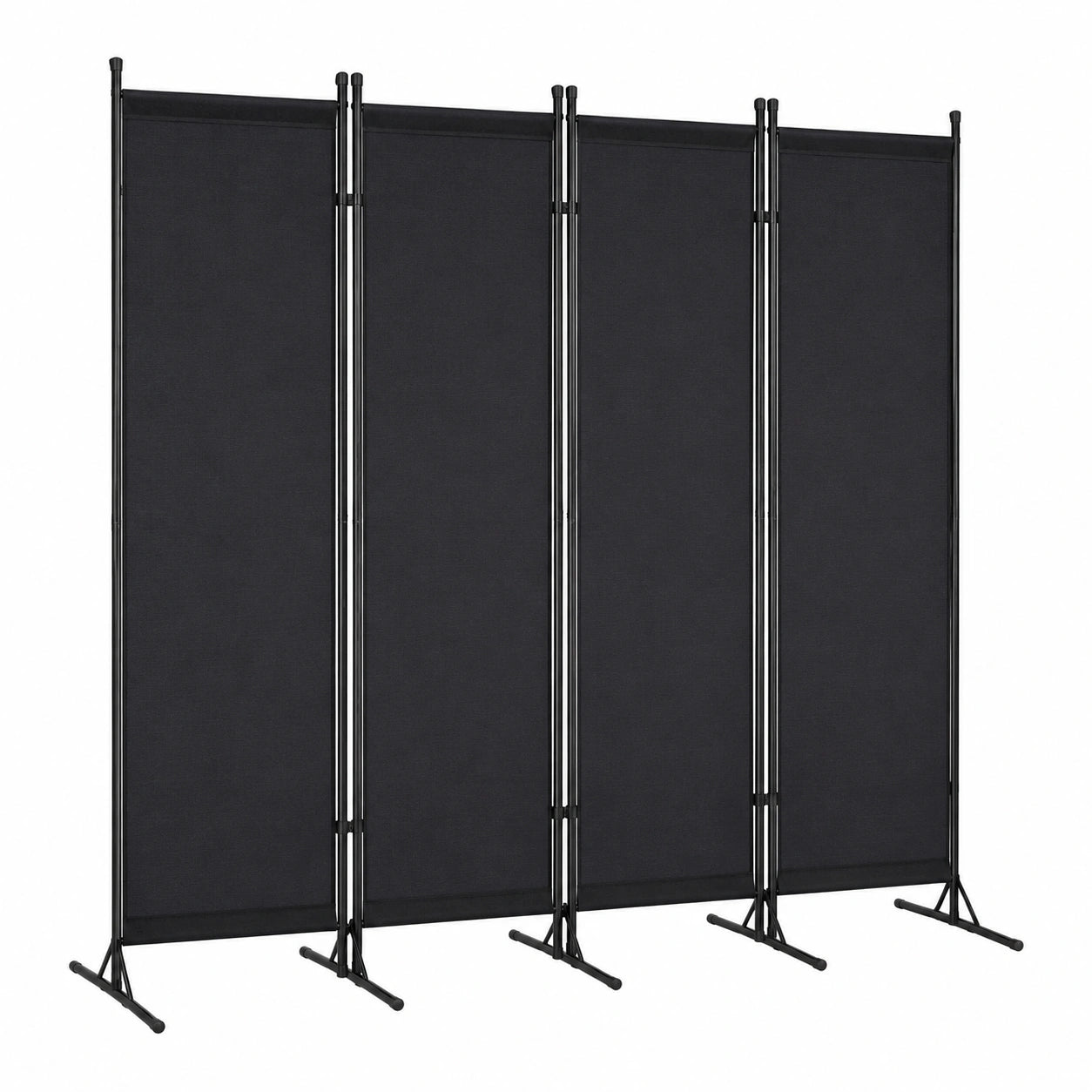 Faltbarer Paravent Sichtschutz, 4-teilig 200x170 cm, für Innen- und Außenbereich