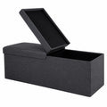 Zedelmaier Faltbare Sitzbank mit Stauraum, Robust bis 300 kg, Dunkelgrau, 114x38x38 cm