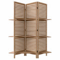 Atmosphera Raumteiler mit 3 Regalen aus Holz, 170 cm, Kastanienbraun