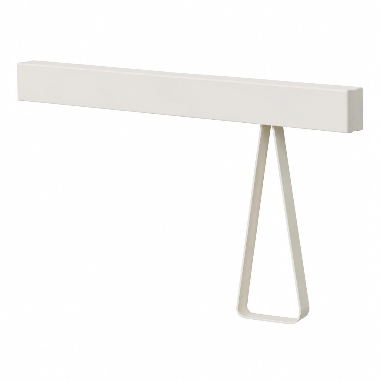 Moderne Wandgarderobe aus Metall mit versteckten Haken, 80 cm, Weiß