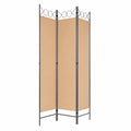 Beiger 3-teiliger Raumteiler aus Stoff, 120 x 220 cm, faltbar und freistehend, ideal als Sichtschutz für Wohn- und Schlafzimmer oder Büro