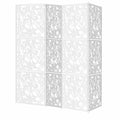 Hängender Raumteiler Set Weiß, 12 Stück, 40x40cm, Dekorativer Raumtrenner für Wohn- und Schlafzimmer