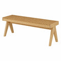 Bambus Sitzbank Lasdarvoo für Flur und Schlafzimmer, 120 x 35 x 45 cm, bis 180 kg belastbar