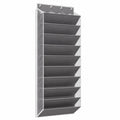 TAHAVICE Türschuh-Organizer, 10 Ebenen – Breites Hängeregal für 30-36 Paar Schuhe, ideal für Wohnungen, Schlafzimmer oder Wohnheime, Grau
