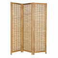 Viva Raumteiler aus Holz und Schilfrohr, 170x120 cm - Natürliche Trennwand und Paravent